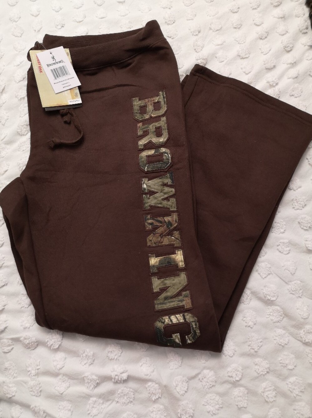 Browning For Her Women's Buckmark Camo Sweatpants Size Large